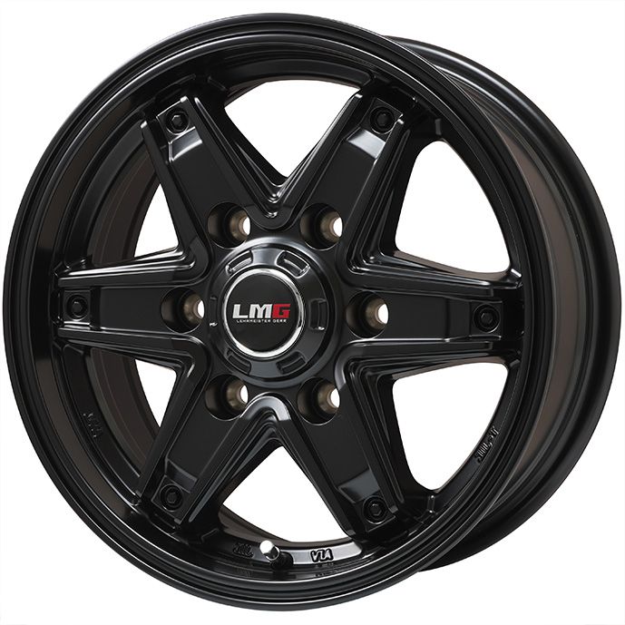 【新品】ハイエース200系 夏タイヤ ホイール4本セット 195/80R15 107/105N ダンロップ エナセーブ VAN01 レアマイスター LMG エトナ(マットブラック) 6J 15インチ(送料無料)