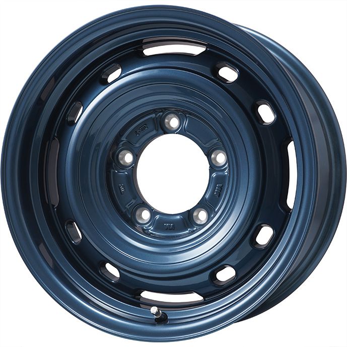 【新品】ジムニーシエラ/ジムニーノマド スタッドレスタイヤ ホイール4本セット 215/70R16 ブリヂストン ブリザック DM-V3 レアマイスター LMG OFF-STYLE 2 (ブルー) 6J 16インチ(送料無料)｜フジ スペシャルセレクション