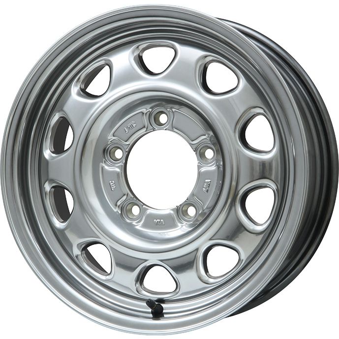 【新品】ジムニーシエラ/ジムニーノマド 夏タイヤ ホイール4本セット 195/80R15 ダンロップ グラントレック AT5 レアマイスター LMG OFF-STYLE(ハイパーシルバー) 5.5J 15インチ(送料無料)