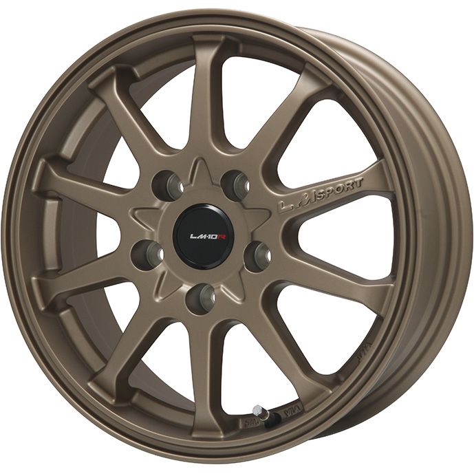 【新品】フリード クロスター 夏タイヤ ホイール4本セット 185/65R15 デリンテ DS2(限定) レアマイスター LMスポーツ LM-10R(ブロンズ) 6J 15インチ(送料無料)