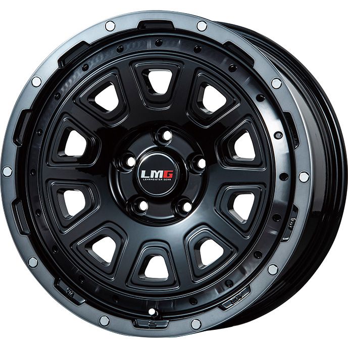 【新品】輸入車用 グランドチェロキー スタッドレスタイヤ ホイール4本セット 265/60R18 ブリヂストン ブリザック VRX3 レアマイスター LMG DS-10 ブラック/ブラッククリアリム 8J 18インチ(送料無料)