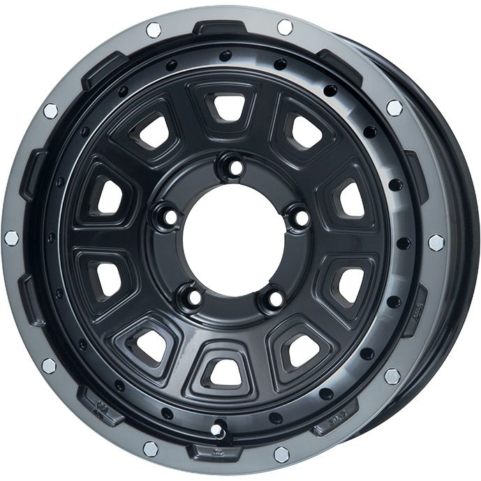 【新品】ジムニーシエラ/ジムニーノマド スタッドレスタイヤ ホイール4本セット 195/80R15 ブリヂストン ブリザック WZ-1 レアマイスター LMG DS-10 ブラック/ブラッククリアリム 5.5J 15インチ(送料無料) 90,860円