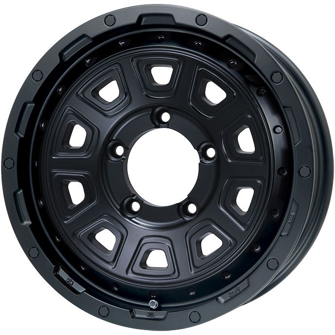 【新品】ジムニー オールシーズンタイヤ ホイール4本セット 175/80R16 グリップマックス シュアグリップ オールシーズン ナノ(限定) レアマイスター LMG DS-10 マットブラック 5.5J 16インチ(送料無料)