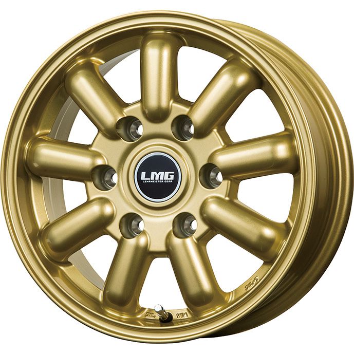 【新品】キャラバン 夏タイヤ ホイール4本セット 215/65R16 グリップマックス スタチャー HC-V RWL 109/107S（限定） レアマイスター LMG MOS-9(ゴールド) 16インチ(送料無料)
