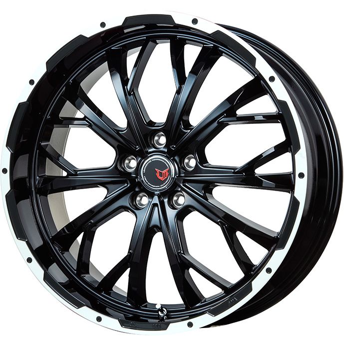 【新品】RAV4（アドベンチャー） 夏タイヤ ホイール4本セット 245/65R17 ヨコハマ ジオランダー A/T4 G018 OWL/RBL レアマイスター LMG ヴァスティア(グロスブラック/ホワイトリム) 8J 17インチ(送料無料)