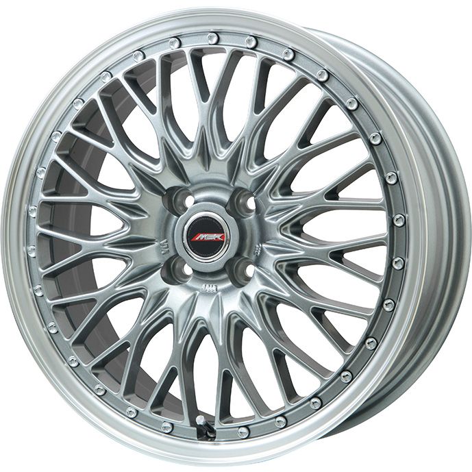 【新品】ライズ/ロッキー（ガソリン） オールシーズンタイヤ ホイール4本セット 195/60R17 グリップマックス シュアグリップ オールシーズン ナノ(限定) プレミックス MER PROMESH ダークシルバー/リムポリッシュ 6.5J 17インチ(送料無料)