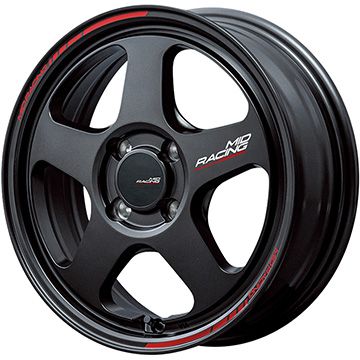 【新品国産車用4穴100】 夏タイヤ ホイール4本セット 195/50R16 ダンロップ エナセーブ EC205 MID WHEELS MID RACING TR50 6J 16インチ(送料無料)|フジ スペシャルセレクション