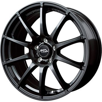 【新品国産車用5穴114.3】 夏タイヤ ホイール4本セット 215/55R17 ミレバー スポーツマクロ MA349（限定） MID WHEELS スタッグ ストロングガンメタ 7J 17インチ(送料無料)