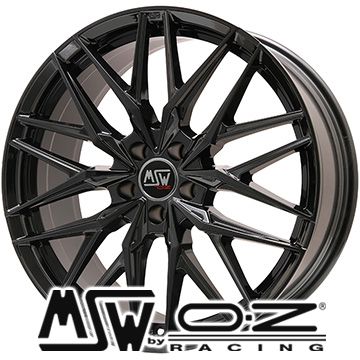 【新品】輸入車用 ジャガー Fペイス スタッドレスタイヤ ホイール4本セット 255/55R19 ヨコハマ アイスガード SUV G075 MSW by OZ Racing MSW 50(グロスブラック) 8J 19インチ(送料無料)