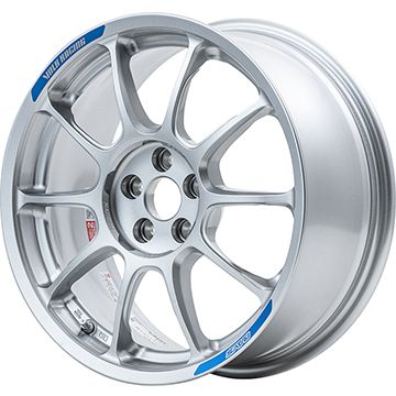 【新品国産車用5穴100】 夏タイヤ ホイール4本セット 215/45R17 ダンロップ エナセーブ EC204 RAYS レイズ ボルクレーシング ZE40 クラブレーサー 7.5J 17インチ(送料無料)