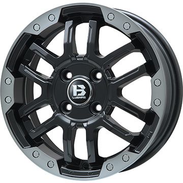 【新品国産車用4穴100】 夏タイヤ ホイール4本セット 195/50R16 ミレバー スポーツプロ MA352(限定) ビッグウエイ B-LUGNAS FRD(マットブラック/ブラッククリアリム) 6.5J 16インチ(送料無料)