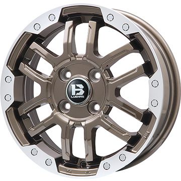 【新品国産車用4穴100】 夏タイヤ ホイール4本セット 195/50R16 ミレバー スポーツプロ MA352(限定) ビッグウエイ B-LUGNAS FRD(ブロンズ/リムポリッシュ) 6.5J 16インチ(送料無料)