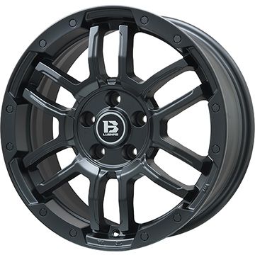 【ホイール単品4本セット】 BIGWAY ビッグウエイ B-LUGNAS FRD(マットブラック) 7.5J 18インチ(送料無料)|フジコーポレーション