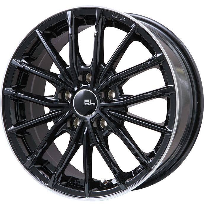 【新品】60系プリウス 夏タイヤ ホイール4本セット 195/60R17 ミシュラン プライマシー5 エナジー ブランドルライン DF-10M グロスブラック/リムポリッシュ 7J 17インチ(送料無料)