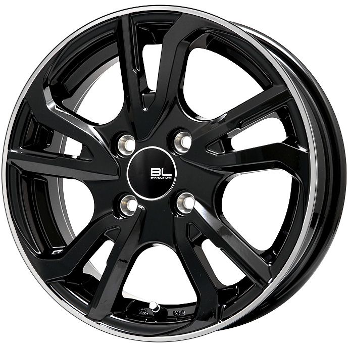 【ホイール単品4本セット】 BRANDLE-LINE ブランドルライン レツィオ ブラックリムポリッシュ 6J 15インチ(送料無料) 29,304円