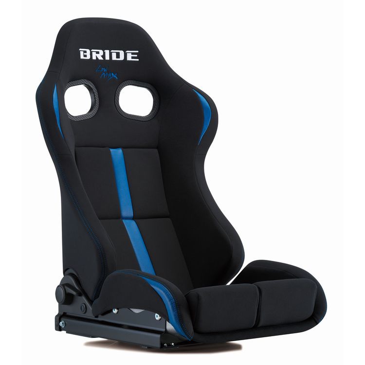 BRIDE ブリッド ストラディア3 レイムス STRADIA III REIMS FRP製シルバーシェル スタンダードクッション ブラック＆ブルー リクライニングシート G71CNF 送料無料(一部地域除く)