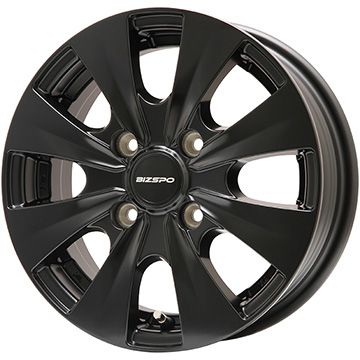 【ホイール単品4本セット】 ELBE エルベ ビズスポ セミグロスブラック 5J 14インチ(送料無料)