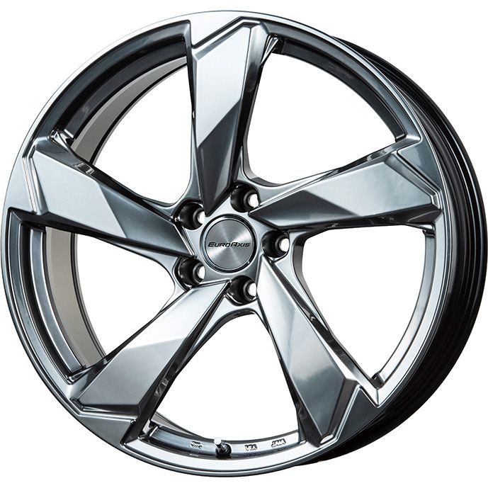 【輸入車用ホイール単品4本セット】 EUROAXIS ユーロアクシス クロスエッジ(クロームハイパーシルバー) 8J 18インチ 5H/112 +39(送料無料)｜フジコーポレーション