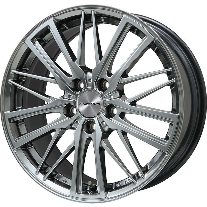 【輸入車用ホイール単品4本セット】 EUROAXIS ユーロアクシス ガヤW5(クロームハイパーシルバー) 7.5J 18インチ 5H/112 +51(送料無料)｜フジコーポレーション