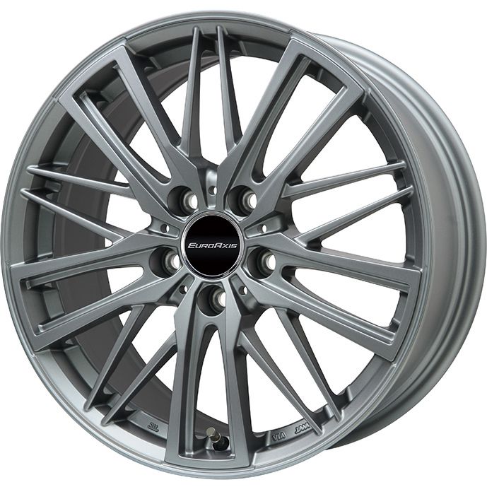【輸入車用ホイール単品4本セット】 EUROAXIS ユーロアクシス ガヤW5(マットチタニウム) 7J 18インチ 5H/100 +39：5H/112 +45(送料無料)
