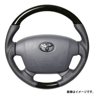 REAL レアル ステアリング ハンドル プレミアムシリーズ ガングリップ純正同径 H204P-BKW-70 送料無料(一部地域除く)