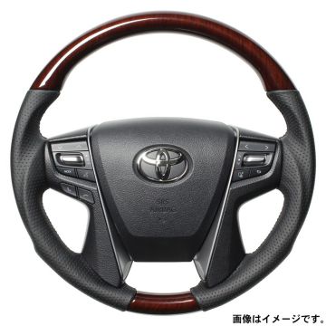 REAL レアル ステアリング ハンドル プレミアムシリーズ ラウンドシェイプ H30P-BRW-BK 送料無料(一部地域除く)|フジコーポレーション