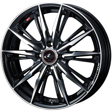 【新品国産車用4穴100】 夏タイヤ ホイール4本セット 195/50R16 ダンロップ エナセーブ EC205 WEDS ウェッズ レオニス GX 6J 16インチ(送料無料)
