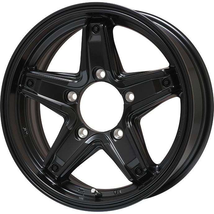 【新品】ジムニー スタッドレスタイヤ ホイール4本セット 185/85R16 グリップマックス アイスX SUV RWL ホワイトレター(限定2024年製) レアマイスター LMG エトナ(マットブラック) 5.5J 16インチ(送料無料)|フジコーポレーション