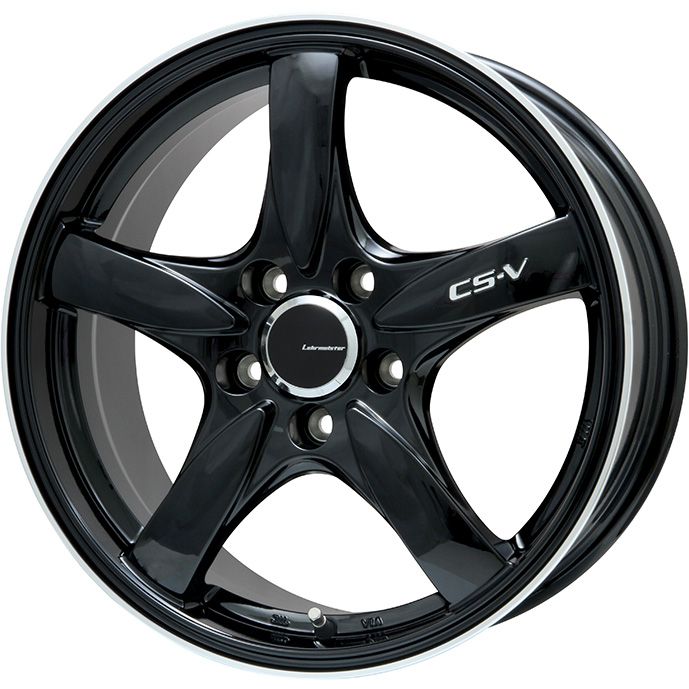 【新品国産車用5穴114.3】 夏タイヤ ホイール4本セット 215/65R16 デリンテ DS2(限定) レアマイスター CS-V(グロスブラック/リムポリッシュ) 7J 16インチ(送料無料) 51,780円