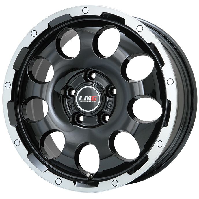 【新品】デリカD5 夏タイヤ ホイール4本セット 215/70R16 ダンロップ グラントレック PT5 レアマイスター LMG CS-9 ブラック/ブラッククリアリム 6.5J 16インチ(送料無料)|フジコーポレーション