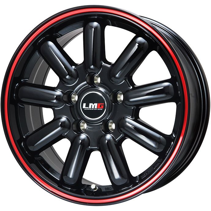【新品】フリード クロスター 夏タイヤ ホイール4本セット 205/45R17 デリンテ DS2(限定) レアマイスター LMG MOS-9(グロスブラック/レッドライン) 7J 17インチ(送料無料) 51,180円