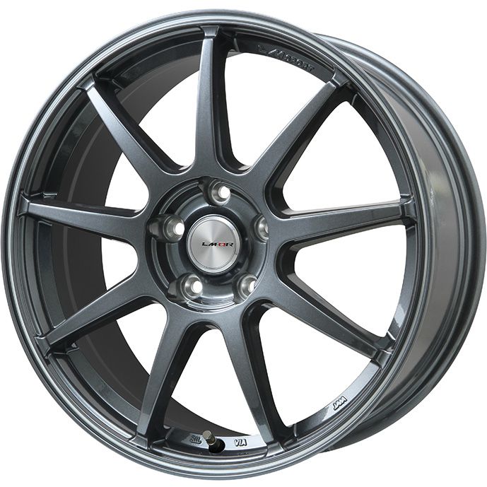 【新品】シエンタ 2015-22 夏タイヤ ホイール4本セット 195/50R16 ミレバー スポーツプロ MA352(限定) レアマイスター LMスポーツ LM-QR ガンメタ/ラインポリッシュ 7J 16インチ(送料無料)