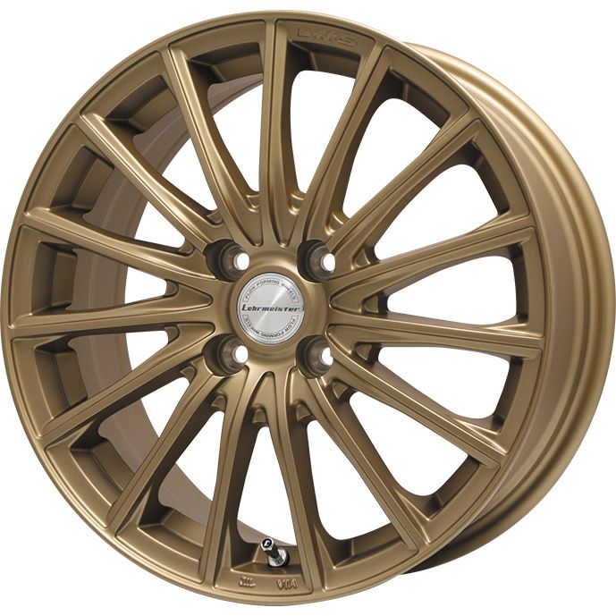 【ホイール単品4本セット】 LEHRMEISTER レアマイスター LM-S FS15 (ブロンズ) 5.5J 17インチ(送料無料)