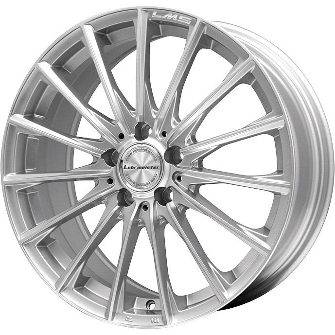 【ホイール単品4本セット】 LEHRMEISTER レアマイスター LM-S FS15 (シルバーポリッシュ) 7.5J 18インチ(送料無料)
