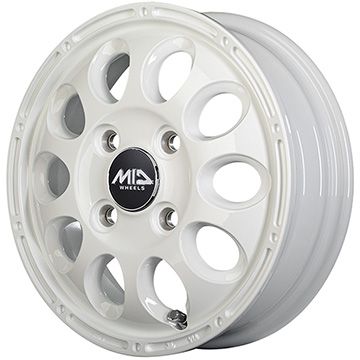 【新品 軽自動車】軽トラ 軽バン 夏タイヤ ホイール4本セット 145R12 6PR ヨコハマ RY52 MID WHEELS ガイア クロス スズキ キャリー専用 3.5J 12インチ(送料無料)|フジコーポレーション