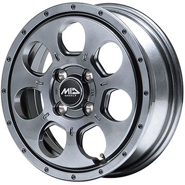 【ホイール単品4本セット】 MID WHEELS マッドエージェント 4.5J 14インチ(送料無料)｜フジコーポレーション