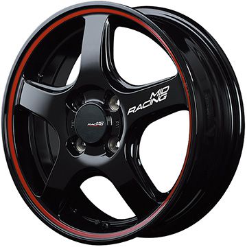 【新品国産車用4穴100】 夏タイヤ ホイール4本セット 195/45R16 デリンテ DS2(限定) MID WHEELS MID RACING R50 6J 16インチ(送料無料)