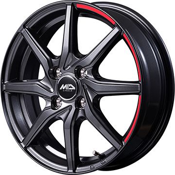 【新品 軽自動車】N-BOX タント スペーシア 夏タイヤ ホイール4本セット 155/65R14 トーヨー オープンカントリー R/T RWL/RBL MID WHEELS RX810 アクティブブラック 4.5J 14インチ(送料無料)｜フジコーポレーション