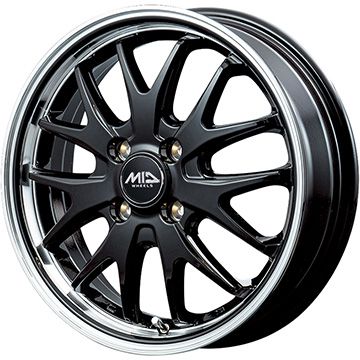 【ホイール単品4本セット】 MID WHEELS エグゼ7 4.5J 14インチ(送料無料)|フジコーポレーション