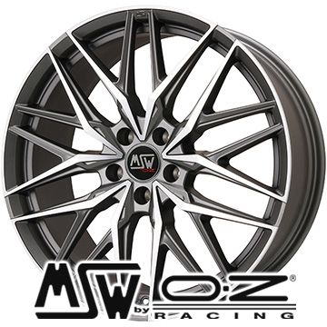 【パンク保証付き】【新品国産車用5穴114.3】 夏タイヤ ホイール4本セット 215/35R19 ニットー NT555 G2 MSW by OZ Racing MSW 50(マットガンメタポリッシュ) 8J 19インチ(送料無料) 105,450円