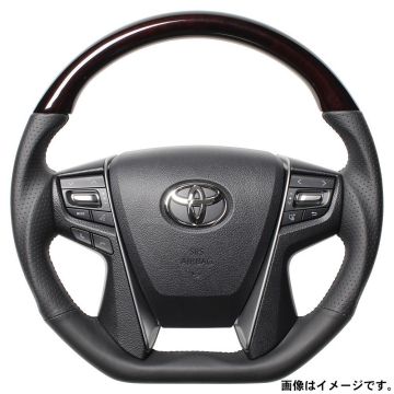 REAL レアル ステアリング ハンドル プレミアムシリーズ Dシェイプ S210-BRW-BK 送料無料(一部地域除く)