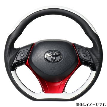 REAL レアル ステアリング ハンドル オリジナルシリーズ SET/プレートタイプ+アンダーパッド X10N-WHP-WHP-RDP 送料無料(一部地域除く)