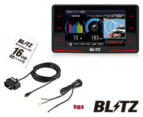 美品★BLITZ Touch-LASER TL315R 無線LAN内蔵カード付 BLITZ ブリッツ TL315R Touch-LASER レーザー＆レーダー探知機