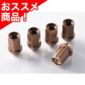 12X1.25 19HEX ジュラルミン冷間鍛造ナット＆ロックセット(カンツー ブロンズ)｜フジコーポレーション
