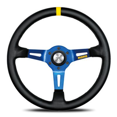 【正規輸入品】MOMO モモ ステアリング ハンドル MOD.08 モデル08 レザー/ブルースポーク 35Φ M-59 送料無料(沖縄・離島除く) 22,433円