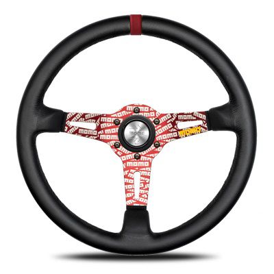 【正規輸入品】MOMO モモ ステアリング ハンドル ULTRA JPN RED BLACK LEATHER ウルトラ ジャパン レッド ブラック レザー UJ-03 送料無料(沖縄・離島除く)