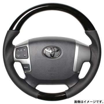 REAL レアル ステアリング ハンドル オリジナルシリーズ ガングリップ小径 H214-BKW-BK 送料無料(一部地域除く)