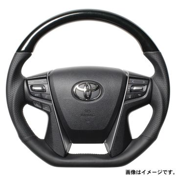 REAL レアル ステアリング ハンドル プレミアムシリーズ Dシェイプ S210-BKW-BK 送料無料(一部地域除く) 32,611円