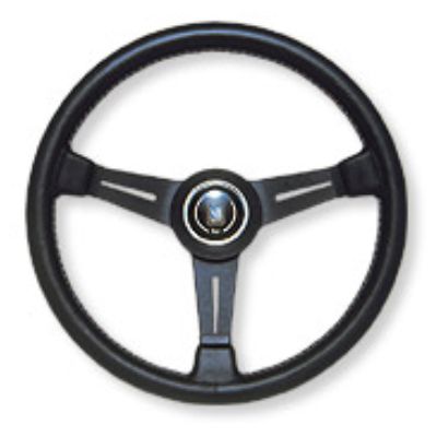 送料無料(一部離島除く) NARDI ナルディ ステアリング CLASSIC ブラックレザー ブラックスポーク(34φ) N341