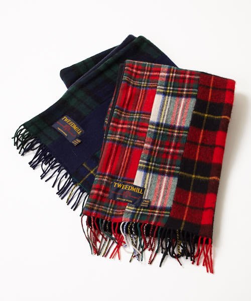 楽天市場 トリプルチェックマフラーふりふセレクト Tweedmill